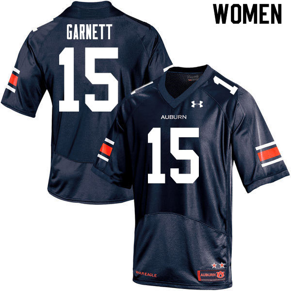 Women #15 Chayil Garnett Auburn Tigers College Football Jerseys Sale-Navy